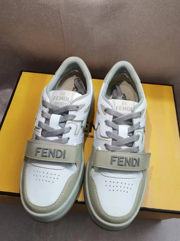 FENDI MATCH Suede Low-Top Casual Sneakers image 1