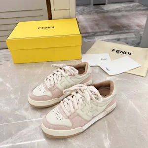 FENDI MATCH Suede Low-Top Casual Sneakers image 1