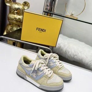 FENDI MATCH Suede Low-Top Casual Sneakers image 1