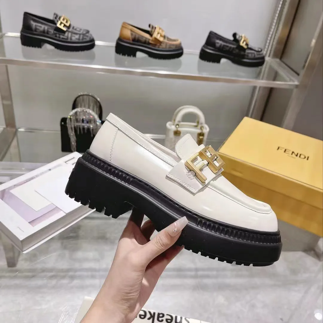 FENDI Graphy Collection Platform Loafers image 1