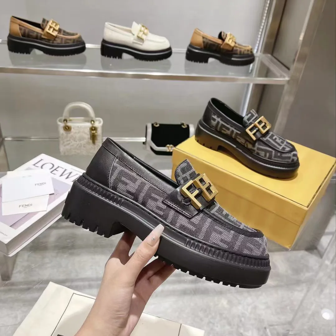 FENDI Graphy Collection Platform Loafers image 1