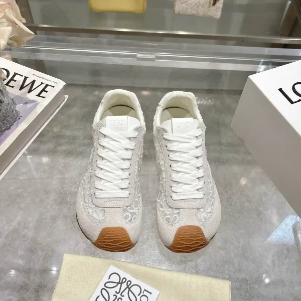 LOEWE 25FW New Arrival White Mesh Ballet Sneakers image 1