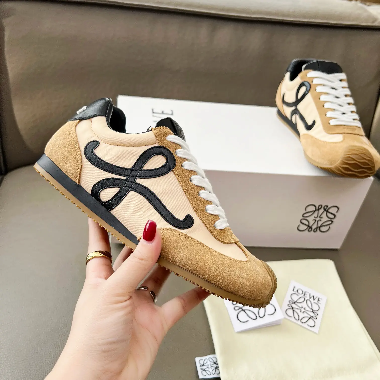 LOEWE Color-Block Casual Sneakers image 1