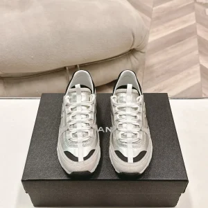 Women's Casual Sneakers with Metallic Silver Upper image 1