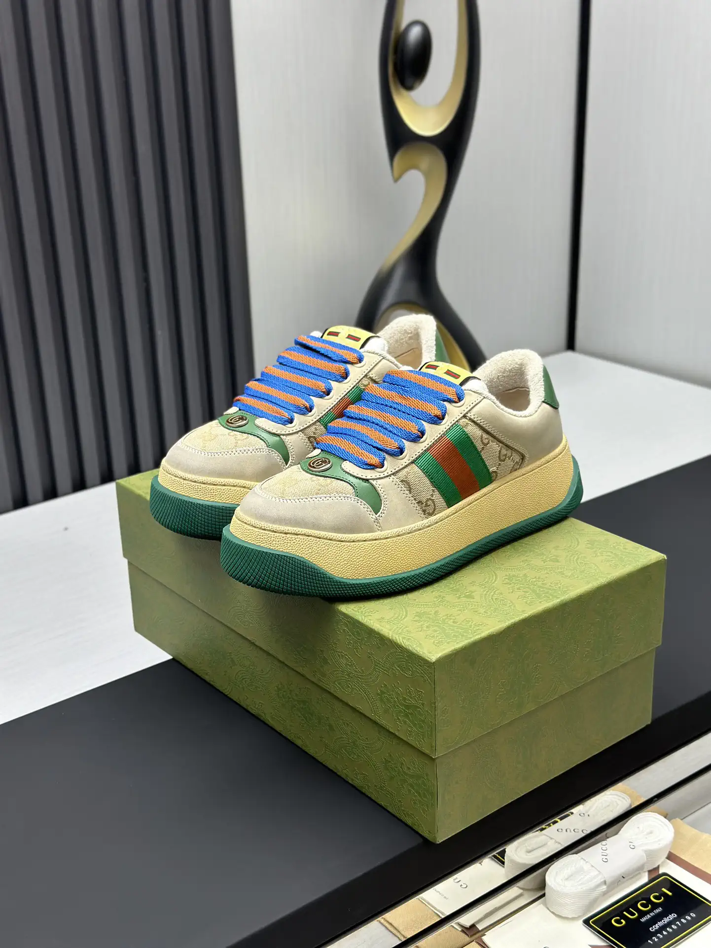 Screener Series Distressed Casual Sneakers image 1
