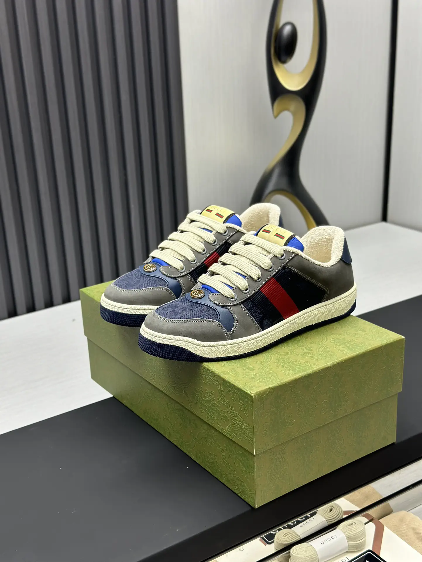 Screener Series Distressed Casual Sneakers image 1