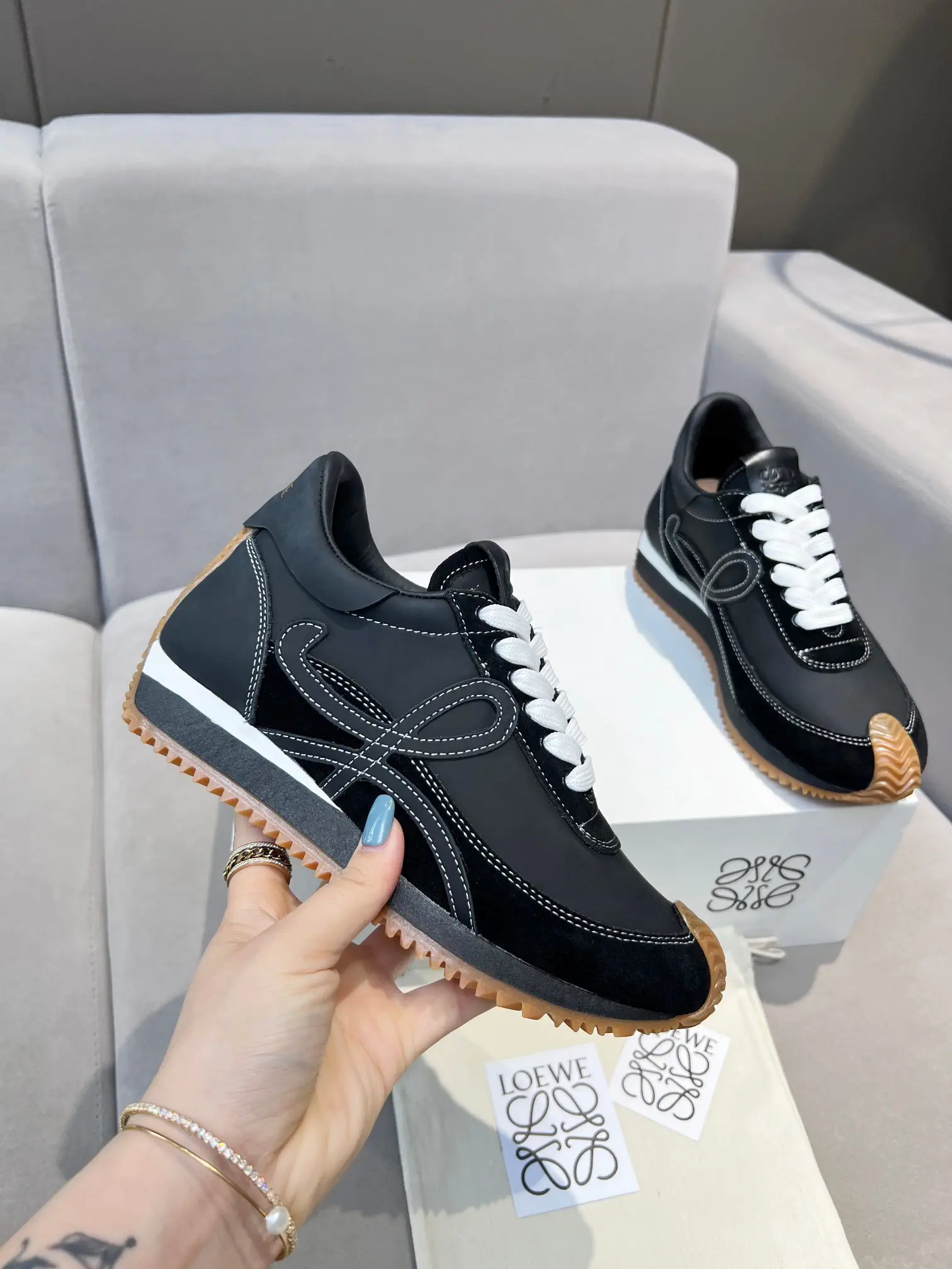 LOEWE Unisex Retro Training Sneakers image 1