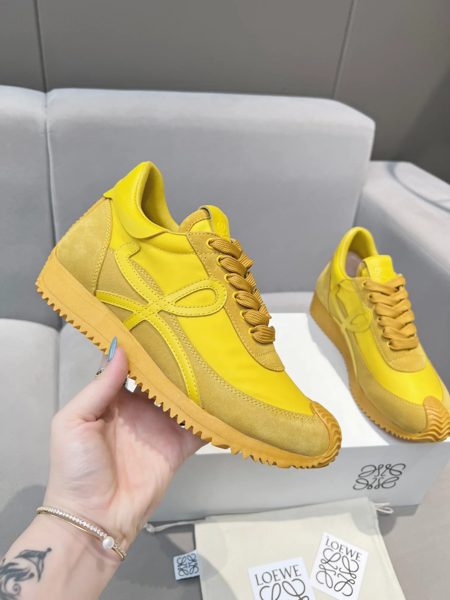 LOEWE Couple's 2nd Generation Retro Training Sneakers image 1