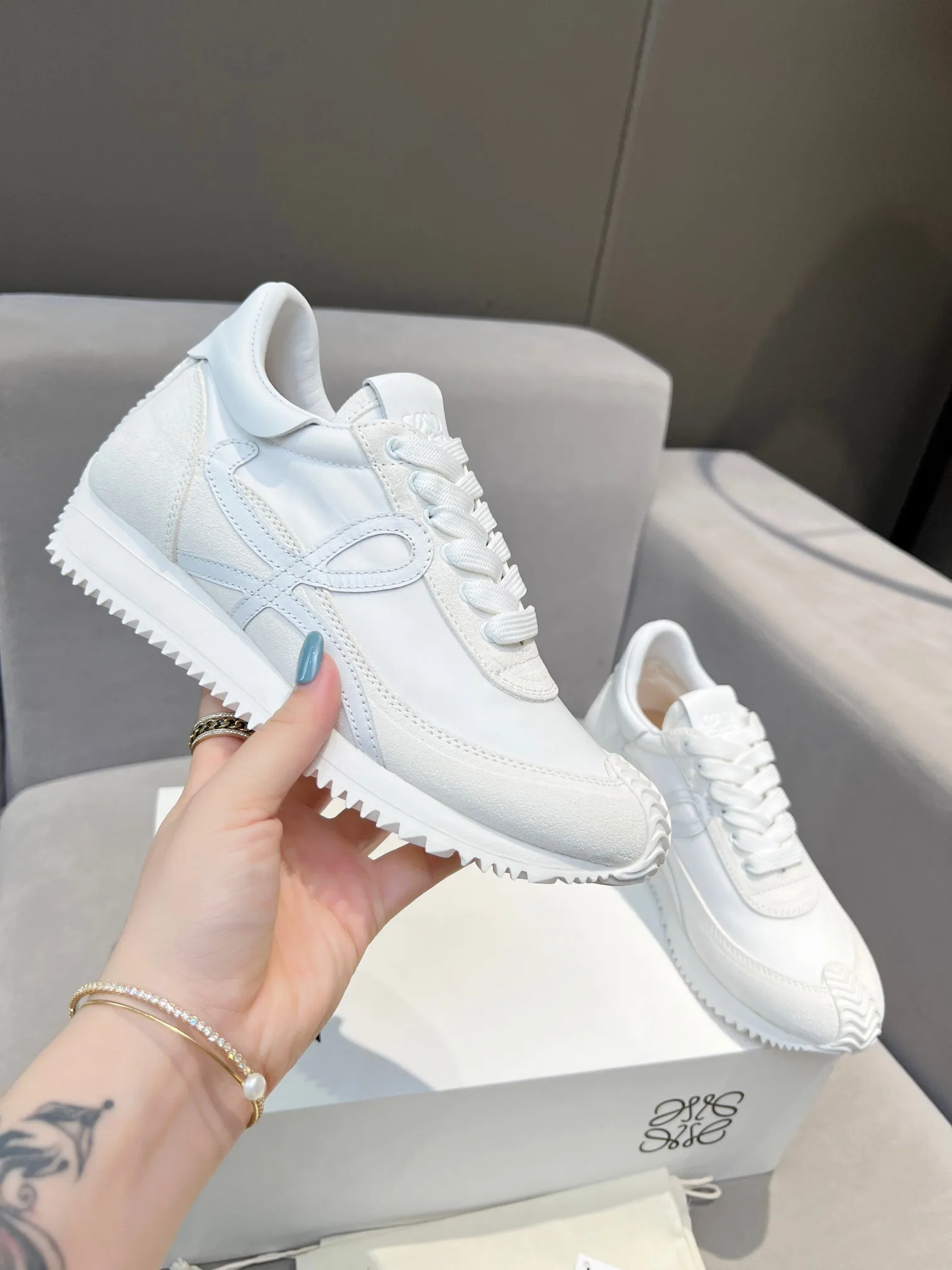 LOEWE Couple's 2nd Generation Retro Training Sneakers image 1