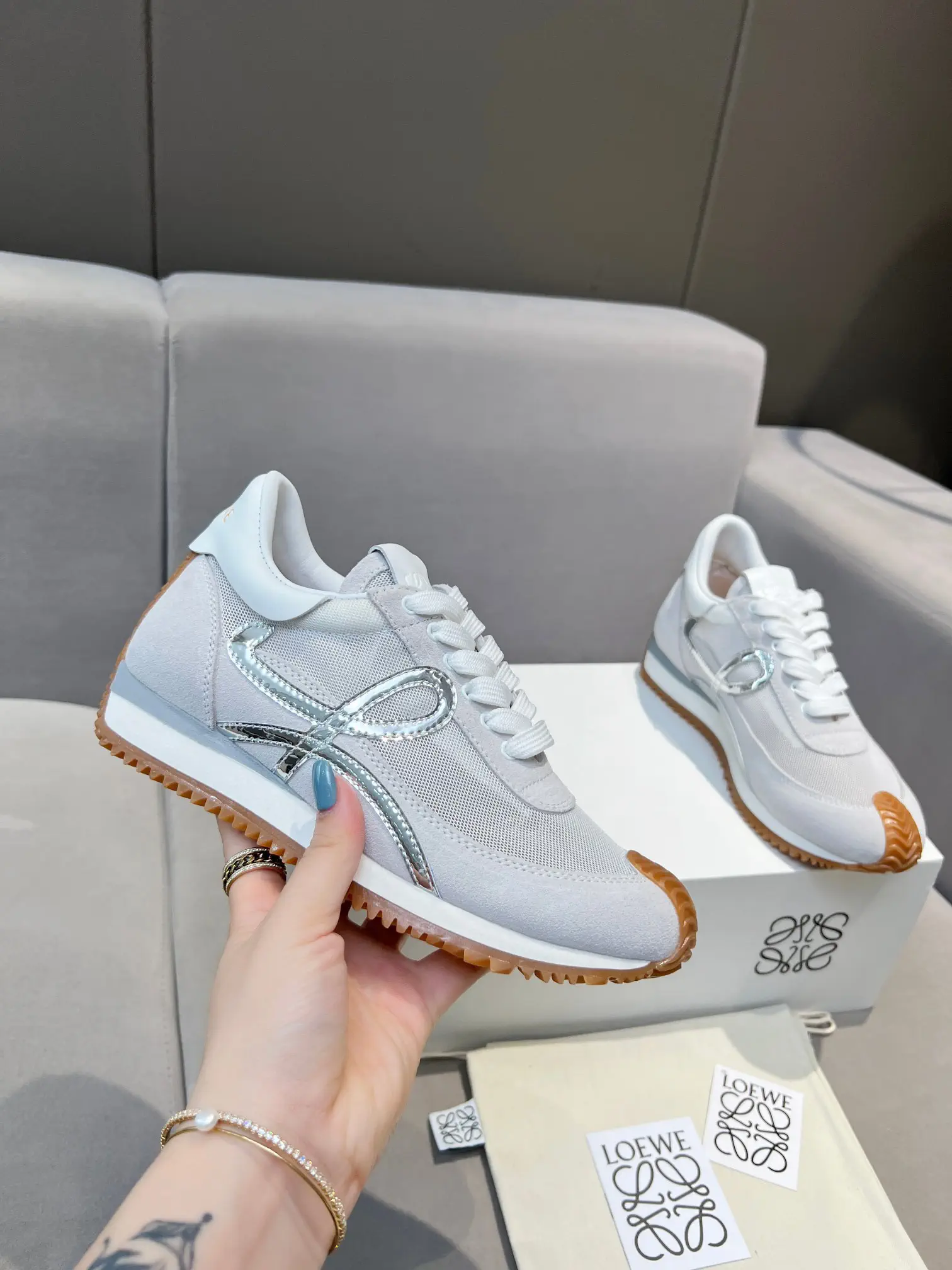LOEWE Couple Style 2nd Generation Retro Training Sneakers image 1