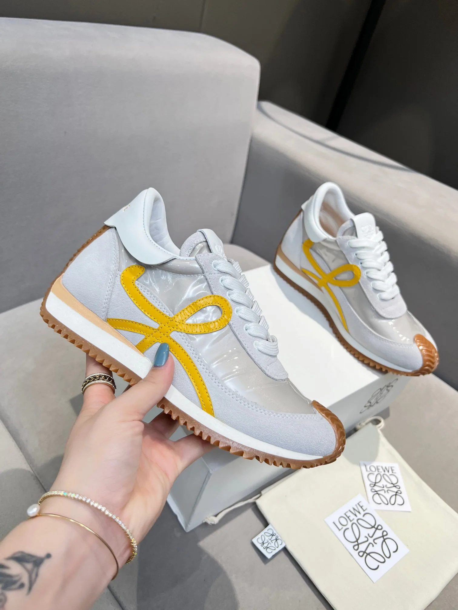 LOEWE Couple Style 2nd Generation Retro Training Sneakers image 1