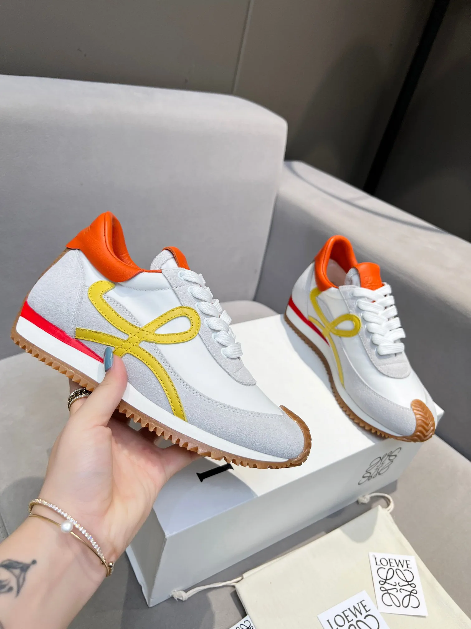 LOEWE Couple Style 2nd Generation Retro Training Sneakers image 1