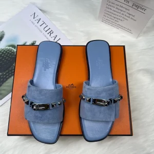 Hermes New Color Fully Wrapped Midsole Slippers image 1