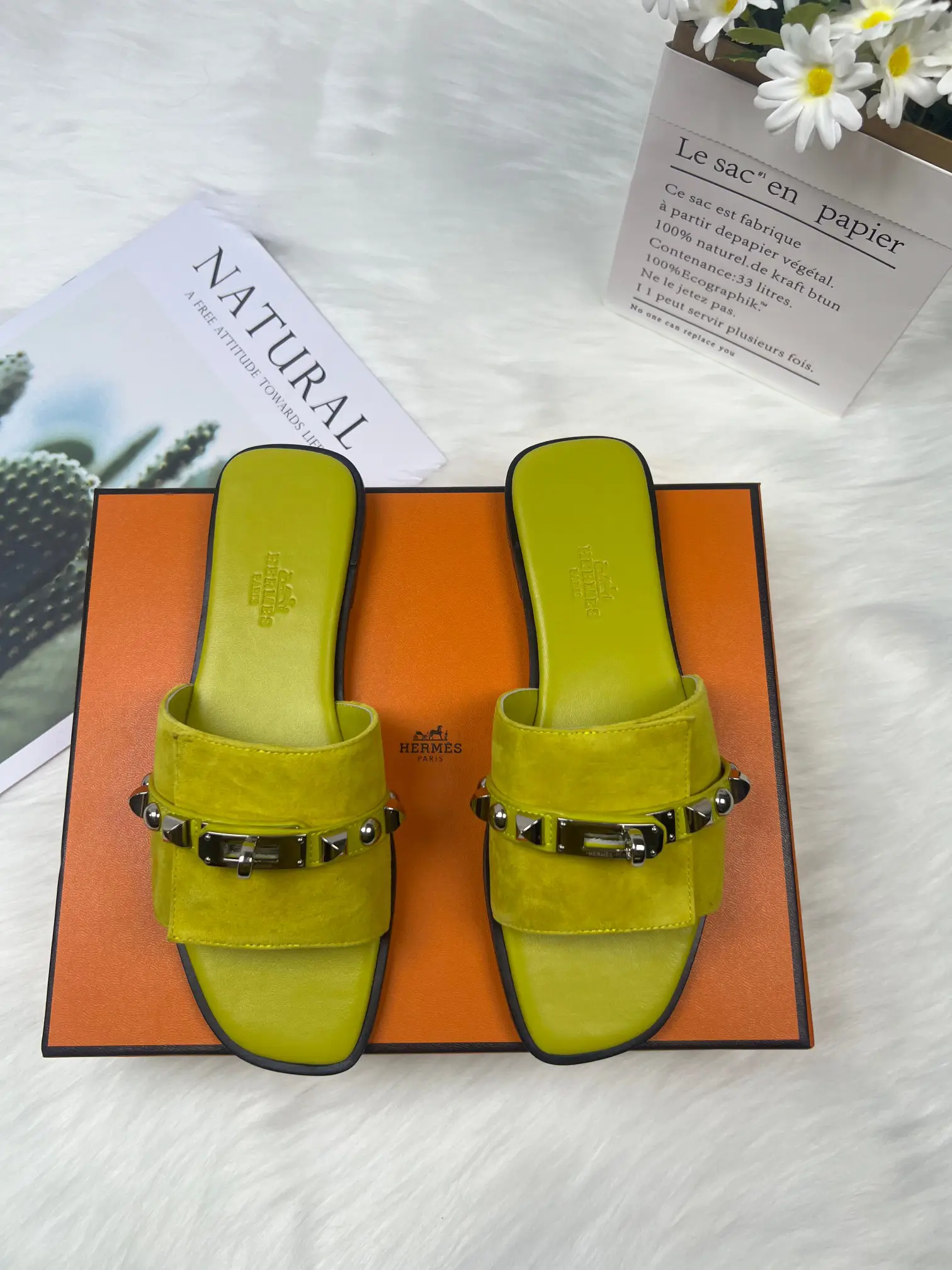 Hermès New Color Fully Wrapped Midsole Slippers image 1