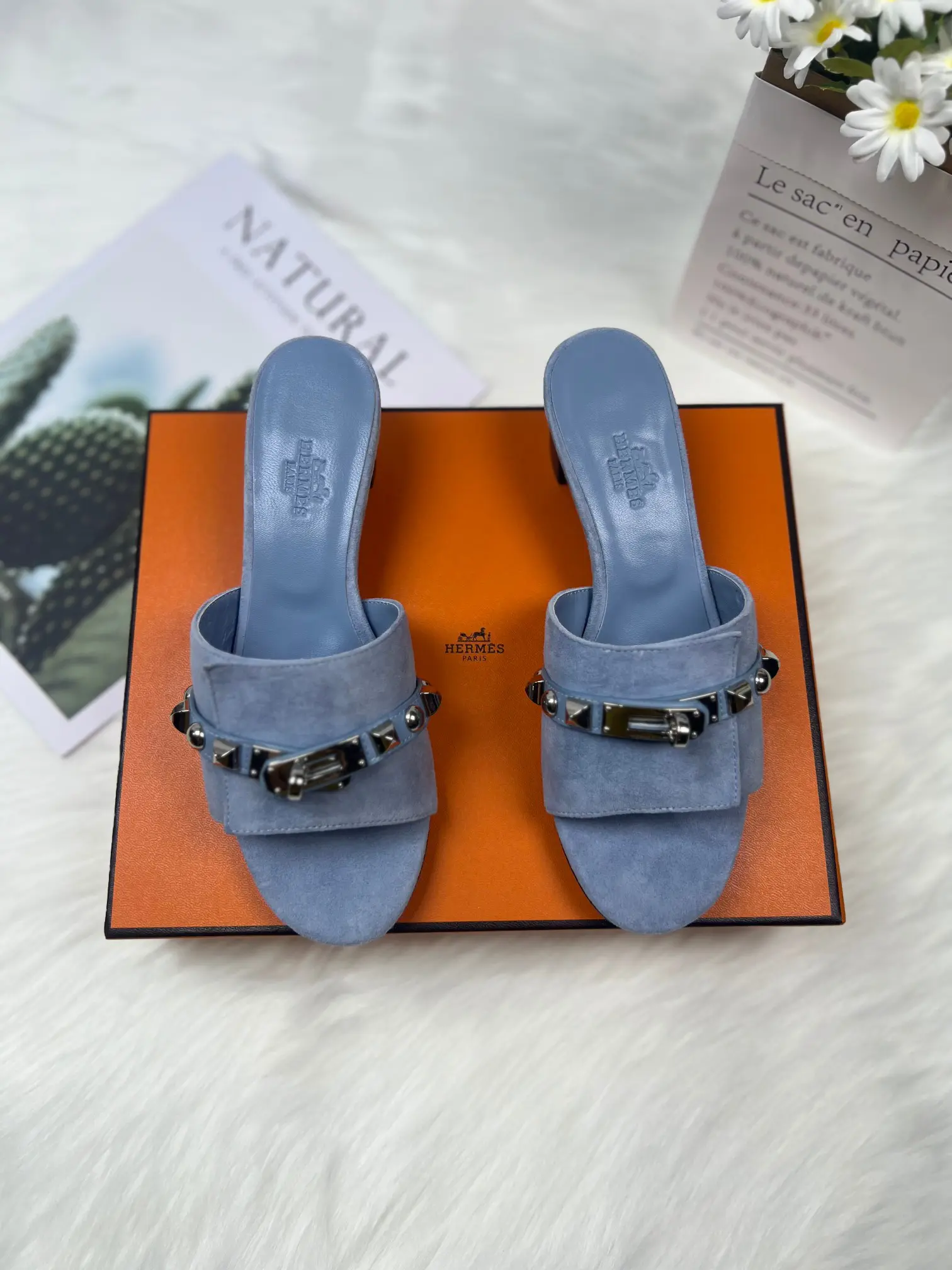 New Color Fully Wrapped Midsole New Version Hermes Slippers image 1