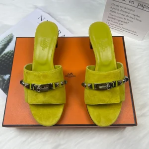 Hermes New Color Fully Wrapped Midsole Handmade Slippers image 1