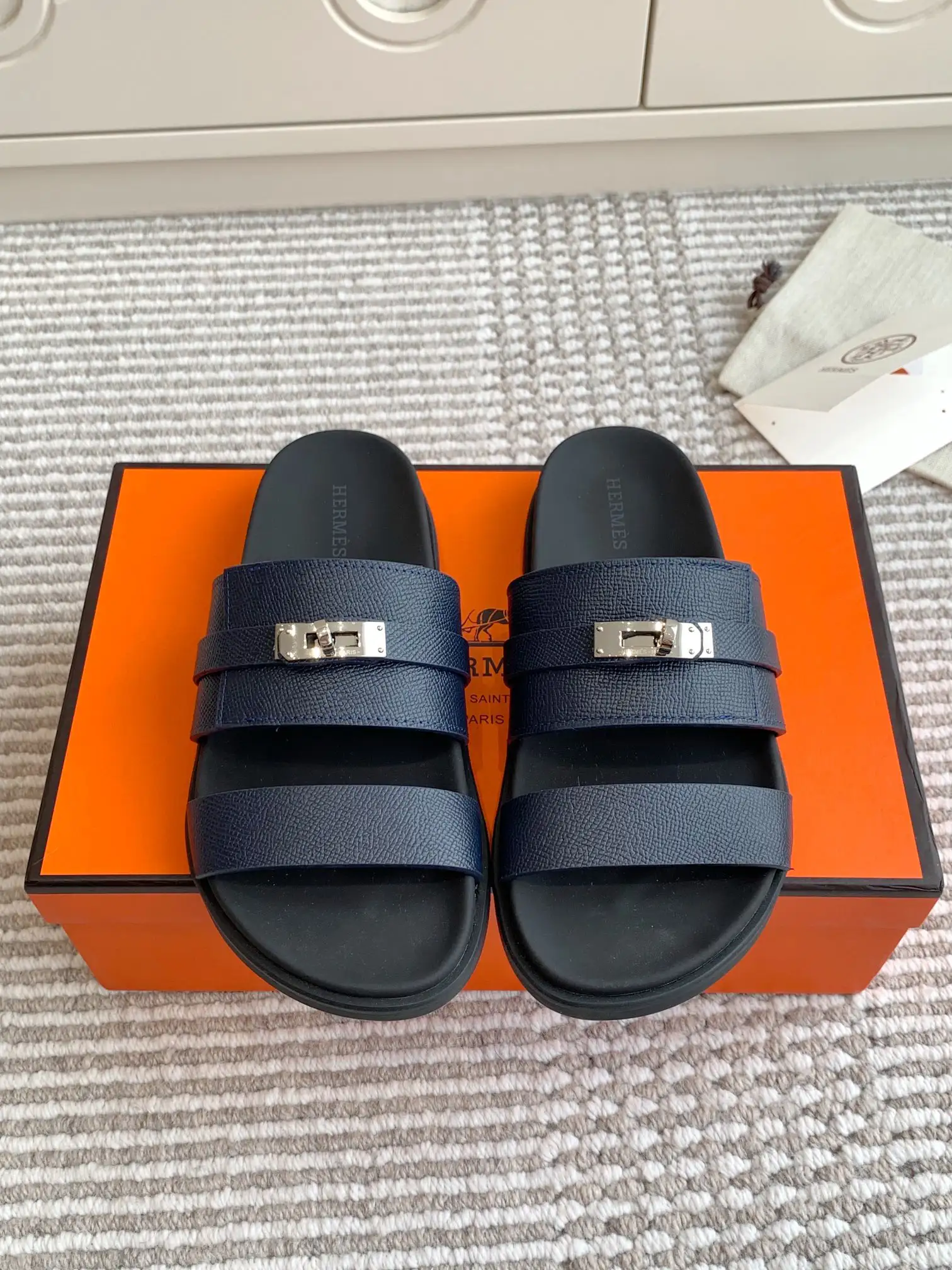 Chypre Series Kelly Buckle Slides image 1