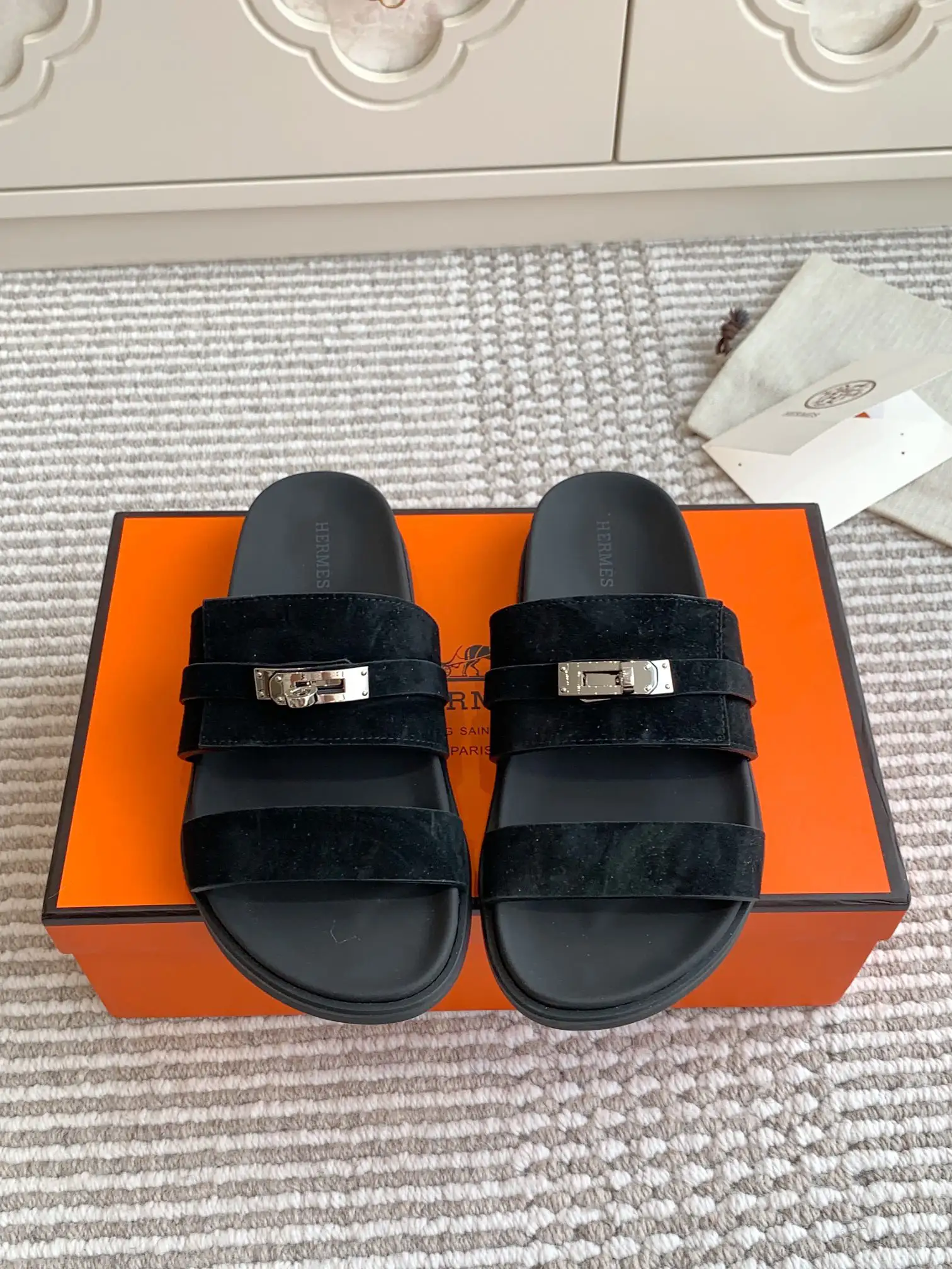 Chypre Series Kelly Buckle Slippers image 1