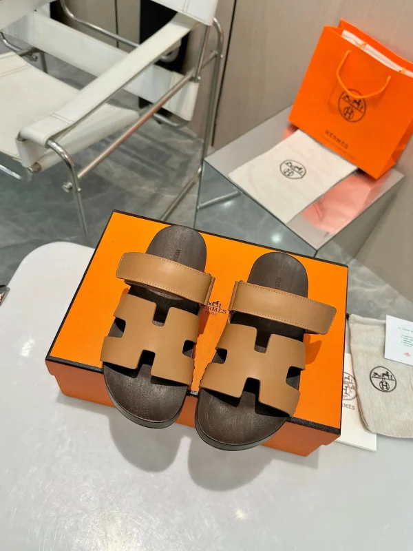 Hermes Leather Rivet Clogs image 1