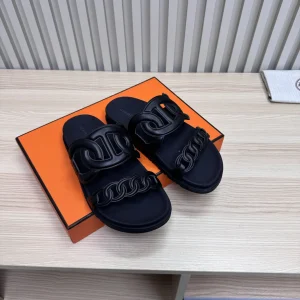 Hermes Chain Pig Nose Slippers image 1