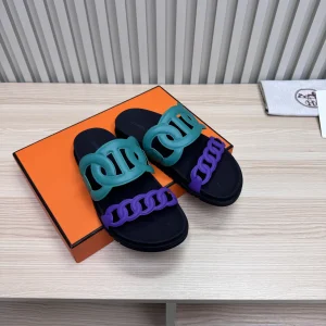Hermes Chain Pig Nose Slippers image 1