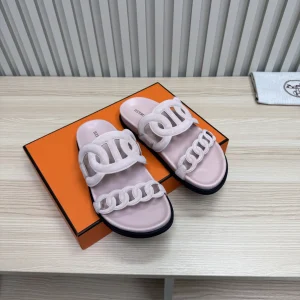 Hermes Chain Pig Nose Slippers image 1
