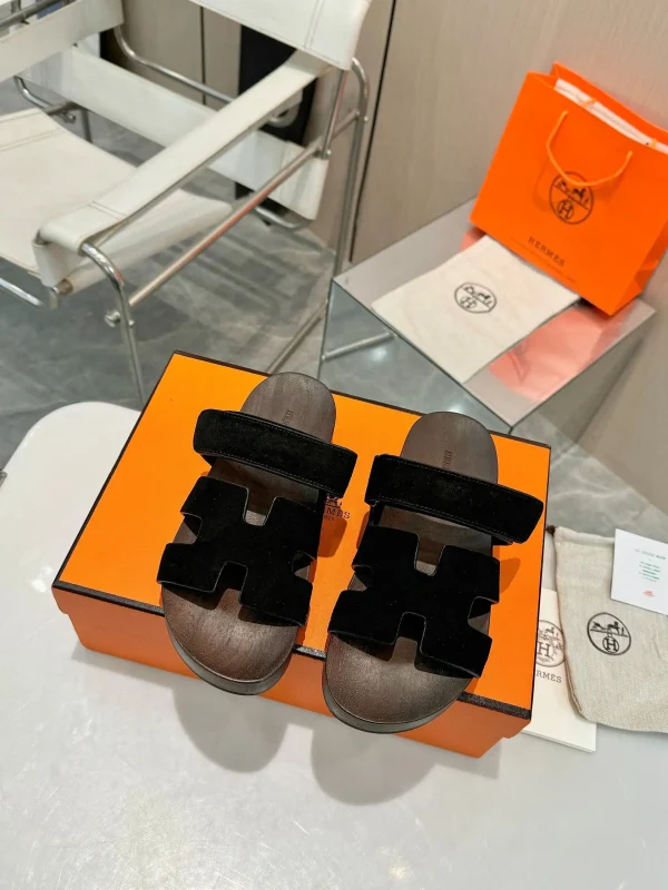 Hermes Uncle Style Leather Clogs image 1