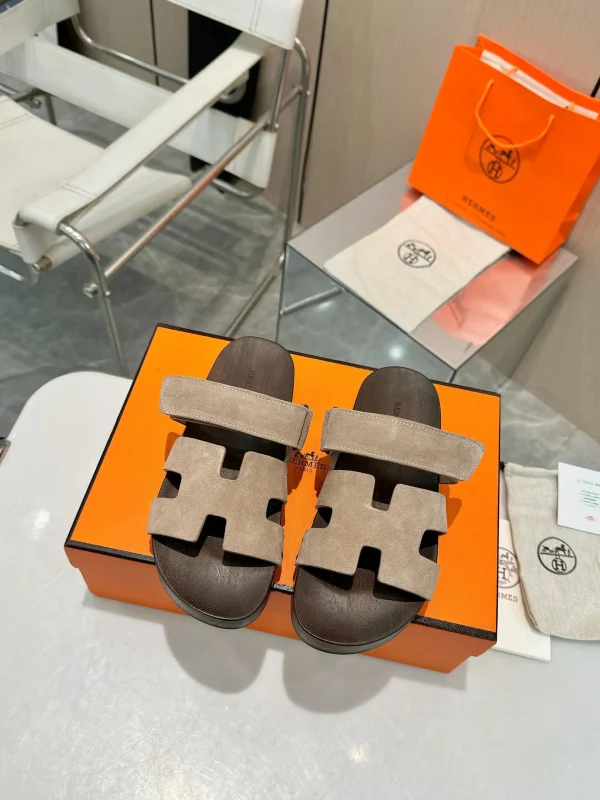 Hermès Women's Leather Rivet Clogs image 1