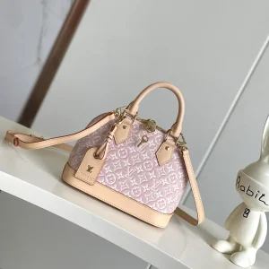 Louis Vuitton Pink Monogram Alma BB Top Handle Bag image 1
