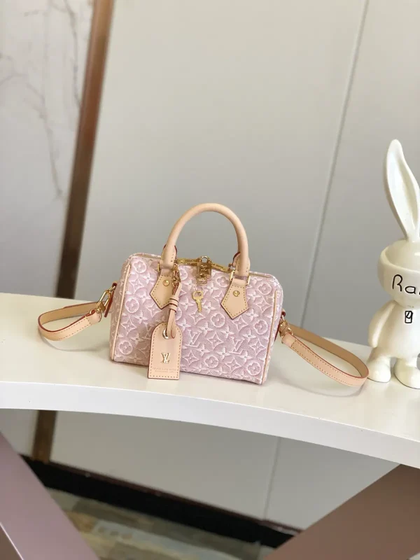 Louis Vuitton Pink Monogram Speedy Bandoulière 20 Top Handle Bag image 1