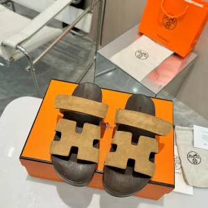 Hermès Women's Wooden Clogs with Studs image 1