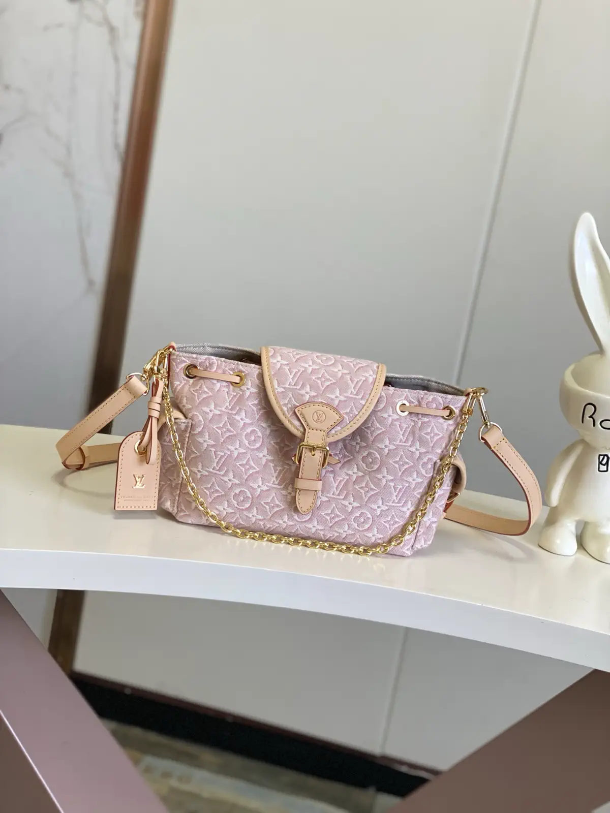 Louis Vuitton Pink Monogram Jacquard Canvas Shoulder Bag image 1