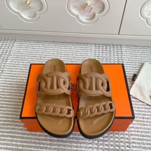 Hermes Extra Pig Nose Couple Chain Slippers image 1