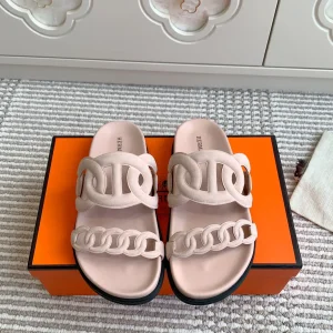 Hermes Extra Pig Nose Couple Chain Slippers image 1