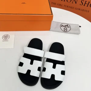 Hermes H-shaped Velcro Flat Sandals image 1