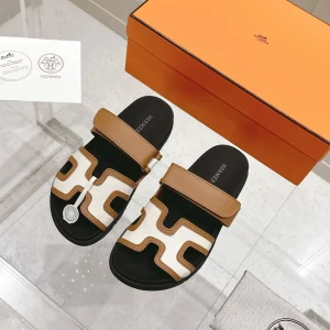 Hermes Chypre Series Retro Velcro Sandals image 1