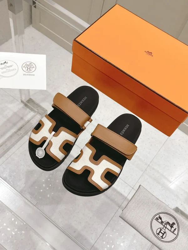 Hermes Chypre Series Retro Velcro Sandals image 1
