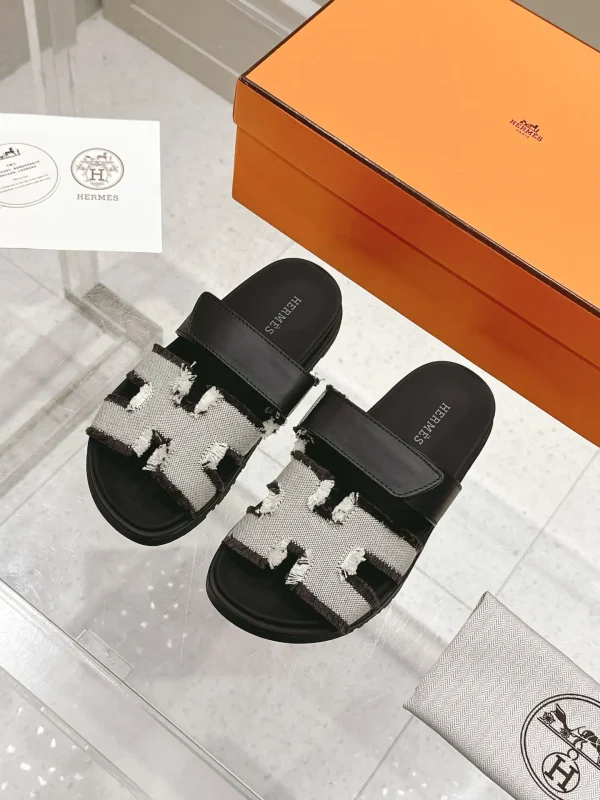 Hermes Chypre Series Retro Velcro Sandals image 1
