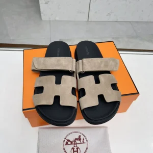 Hermes Chypre H Buckle Flat Sandals image 1