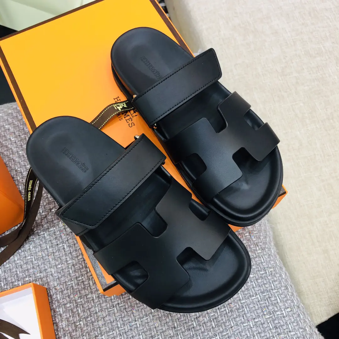 Hermes Chypre Velcro Sandals Slippers image 1