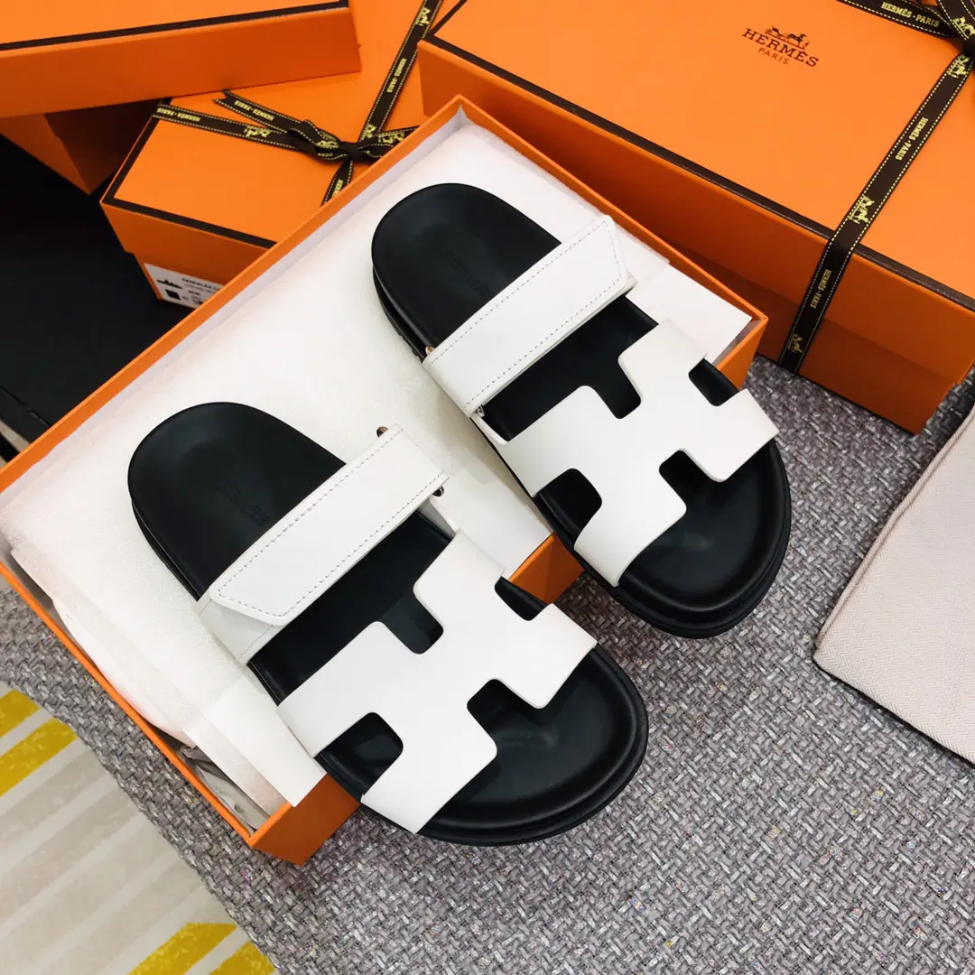 Hermes Chypre Velcro Sandals Slippers image 1