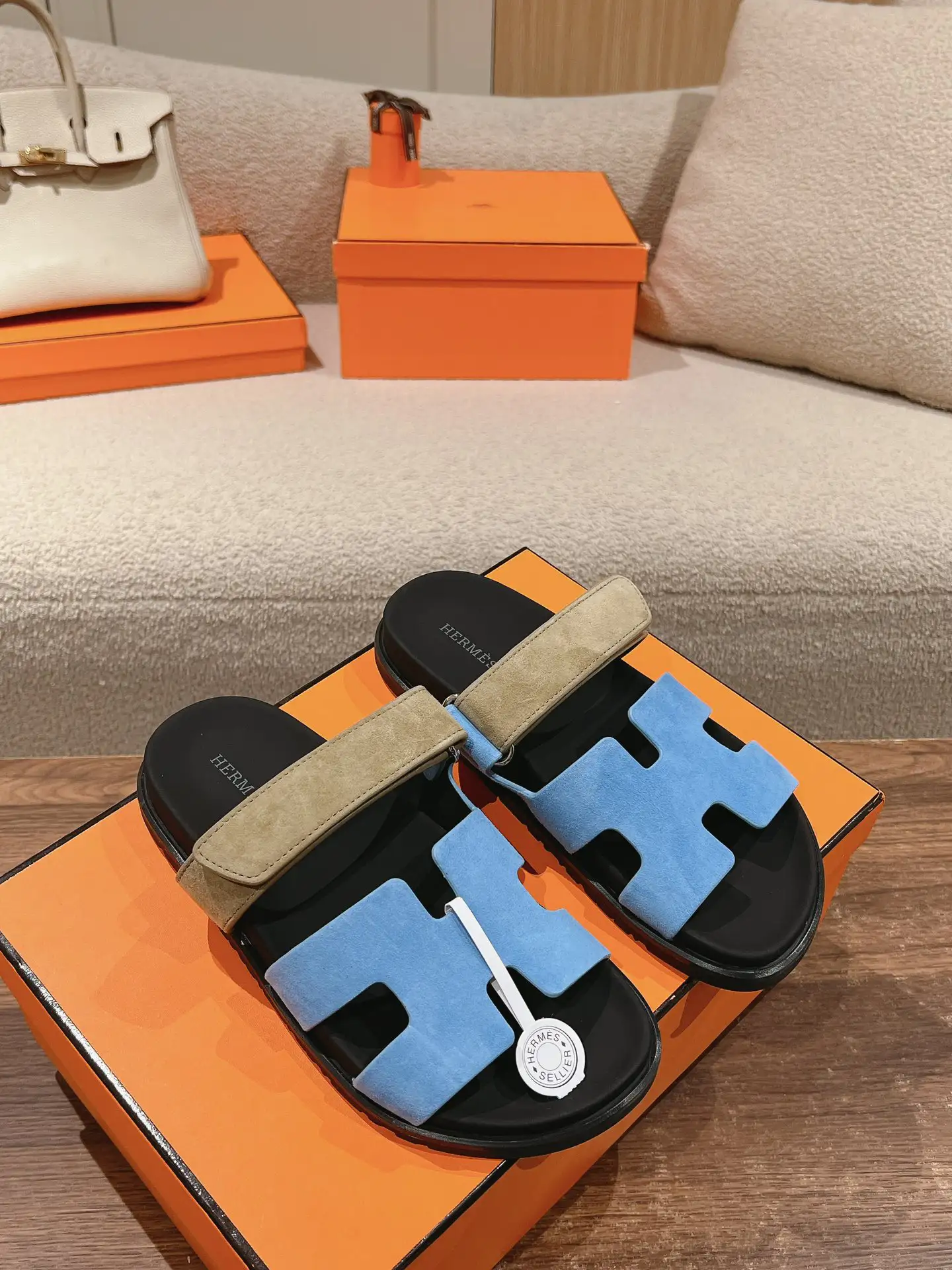 Hermes Calfskin Techwear Sandals image 1