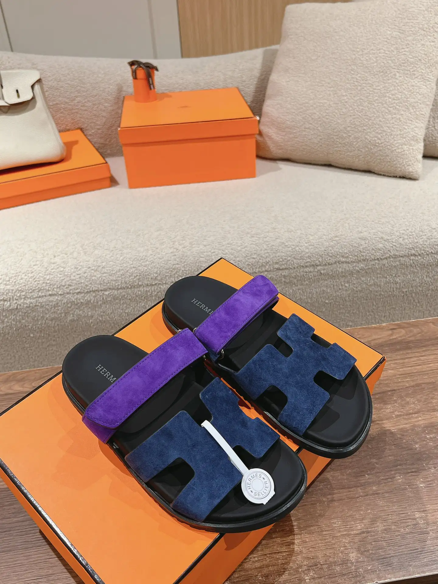 Hermes Men's Calfskin Techwear Sandals image 1