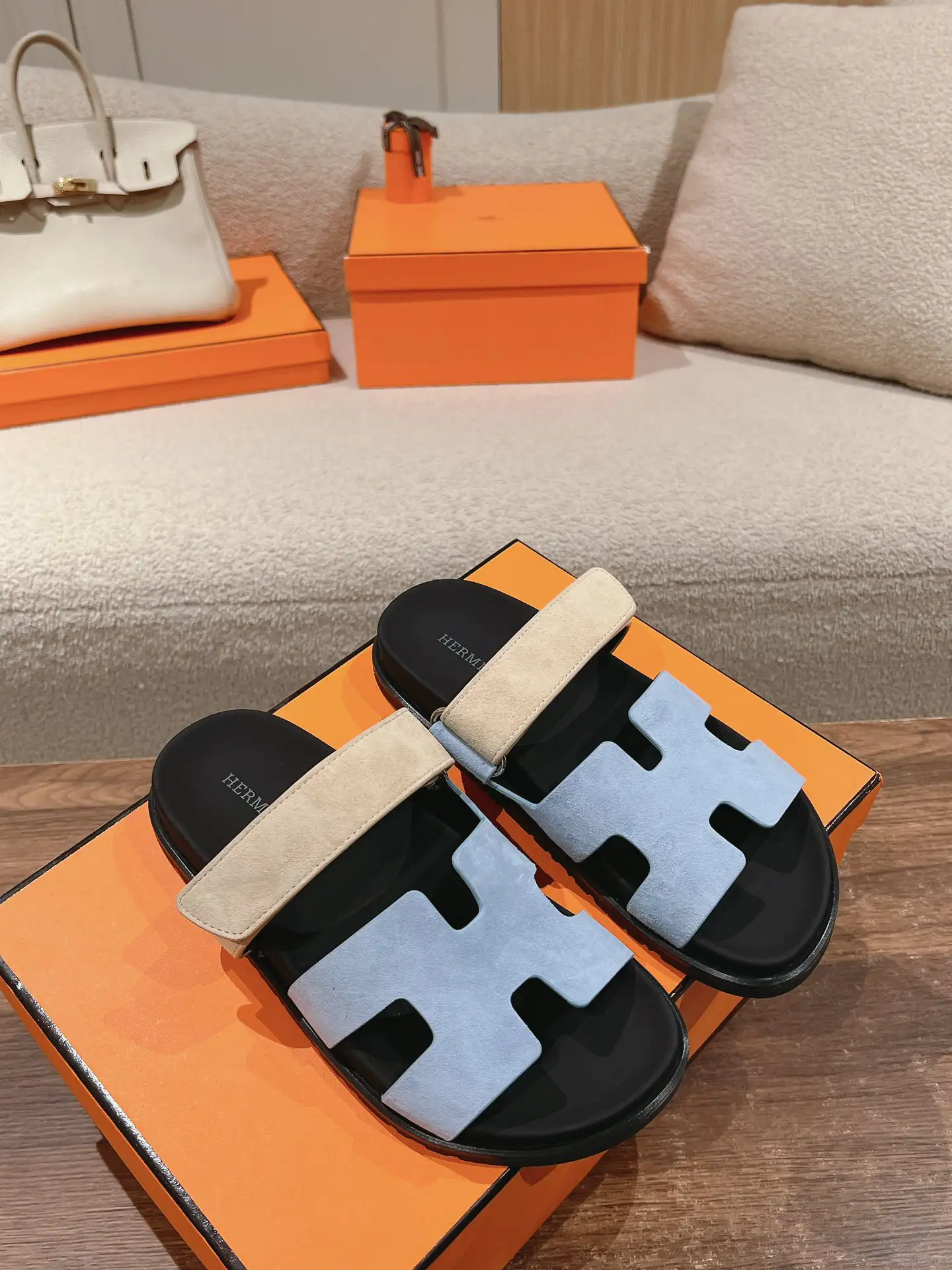 Hermès Calfskin Techwear Sandals image 1