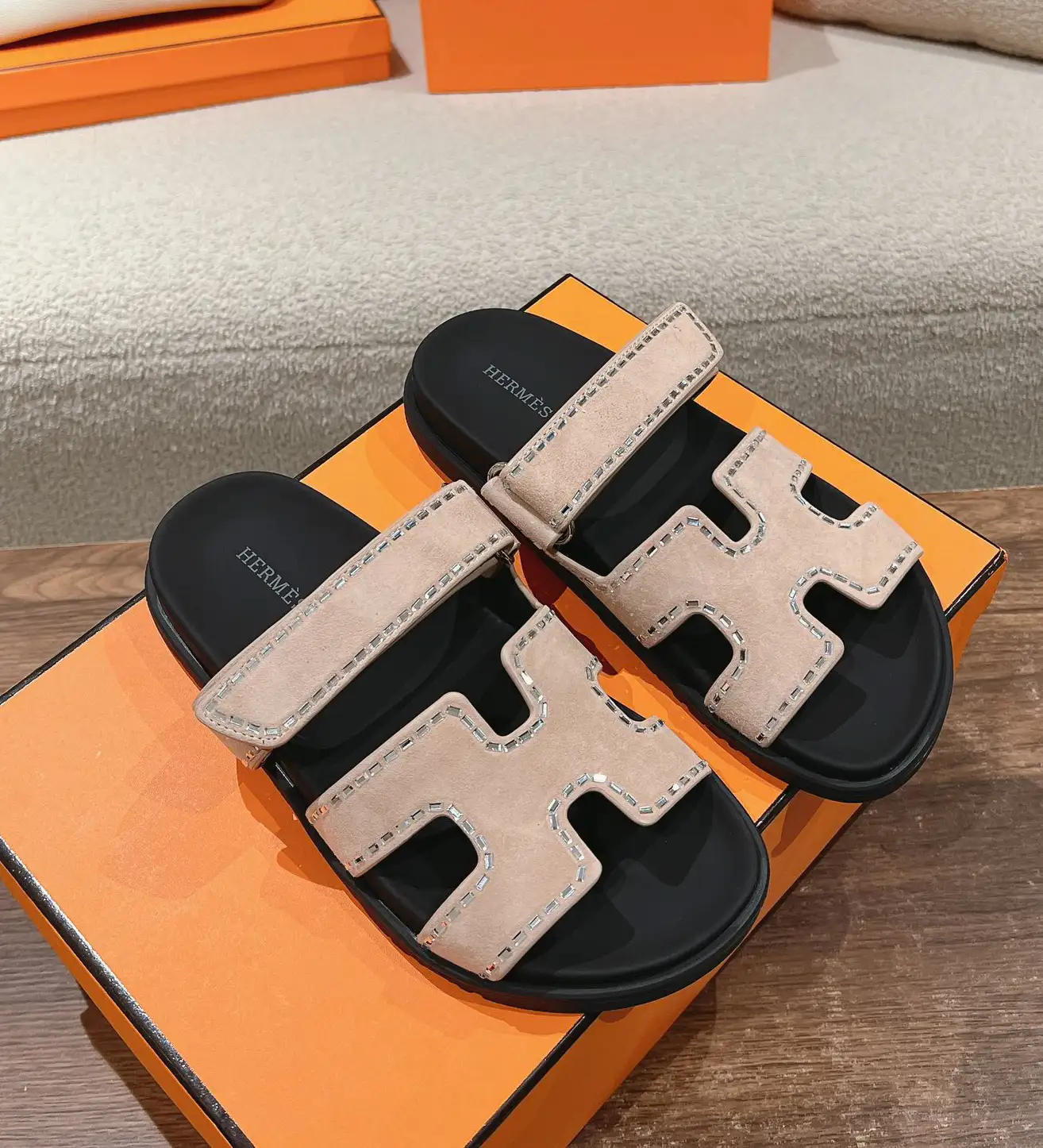 Hermes Calfskin Techwear Sandals image 1