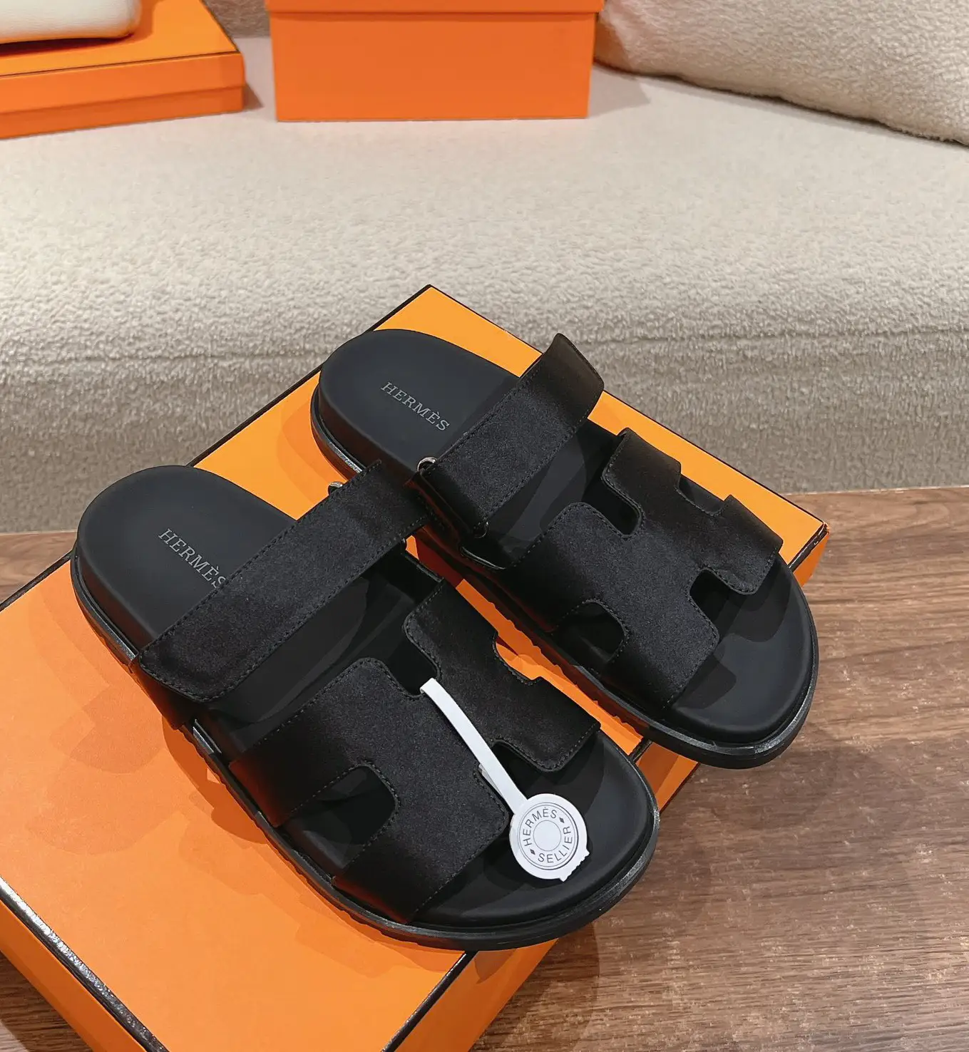 Calfskin Techwear Sandals with Ergonomic Design image 1