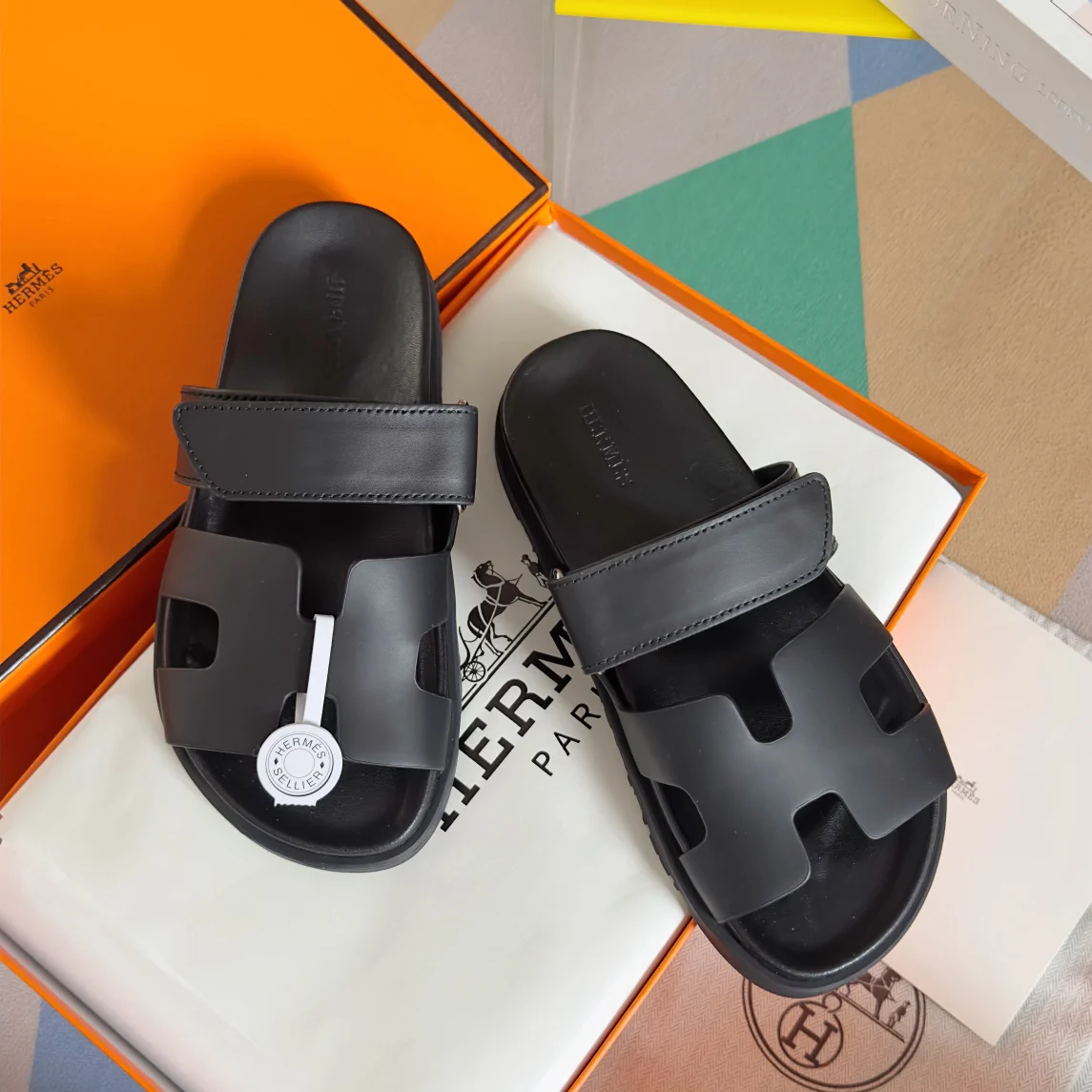 Hermes Chypre Series Suede Sandals image 1
