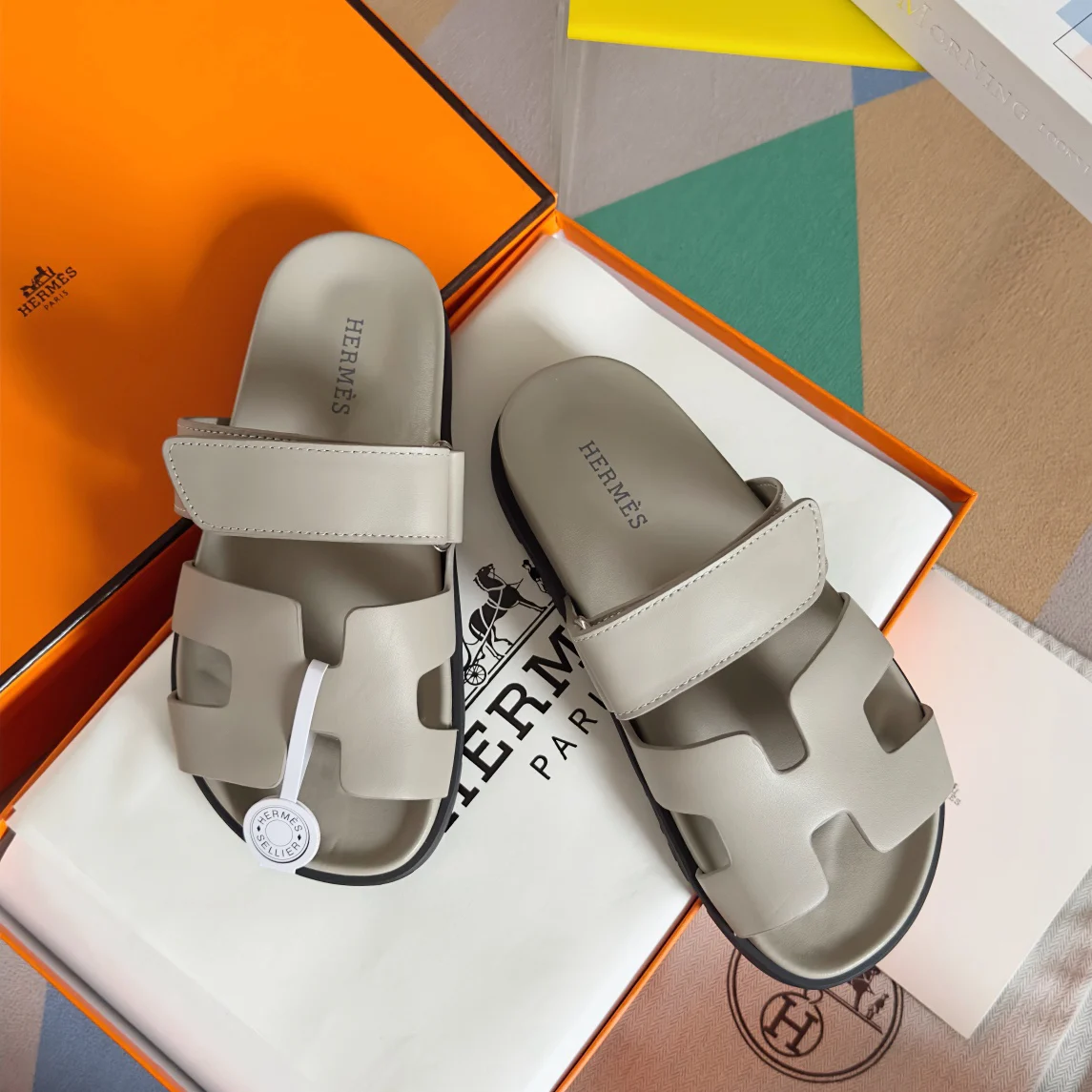 Hermes Chypre Series Suede Sandals image 1