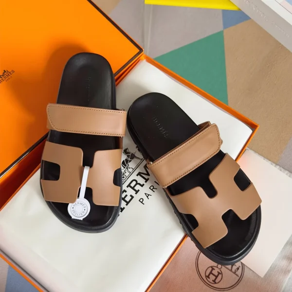 Hermes Chypre Series Suede Sandals image 1