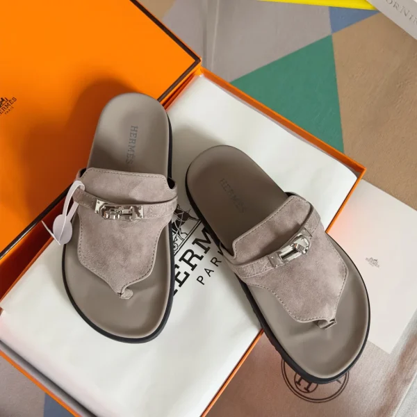 Hermes Chypre Series Suede Sandals image 1